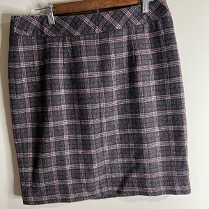 NWOT chadwicks of Boston wool blend mini pencil skirt 10p